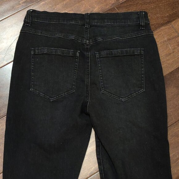 Cabi Black Button Fly Straight Jeans SIZE 4 - Picture 7 of 7